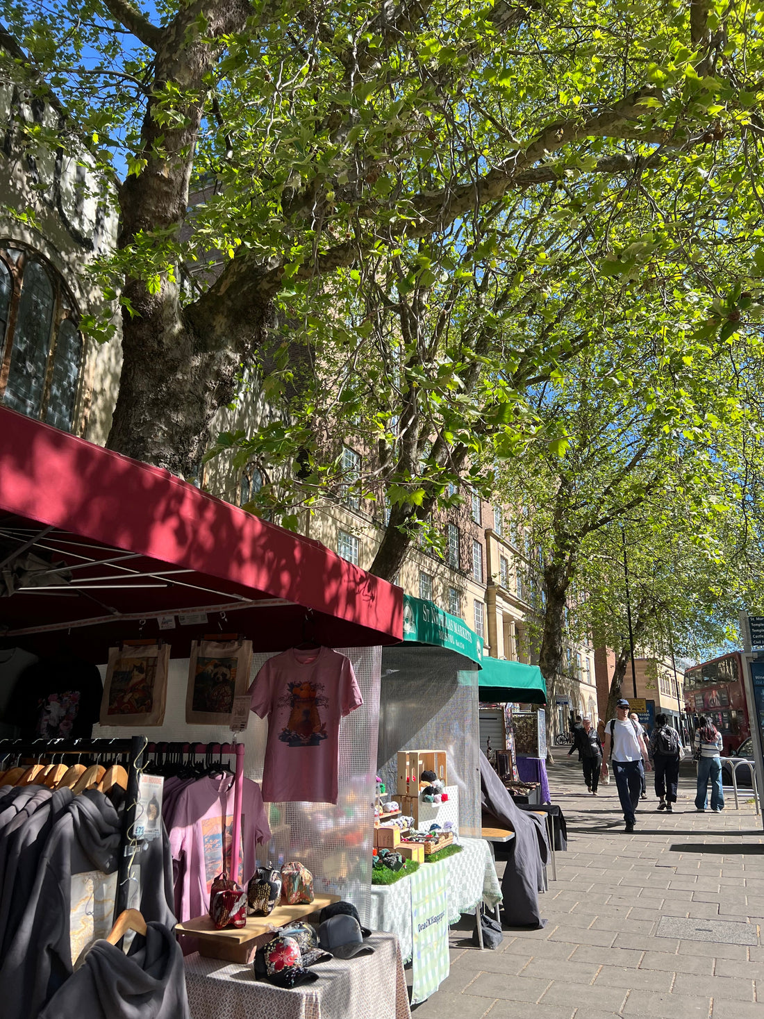 A warm day at St Nicholas Market