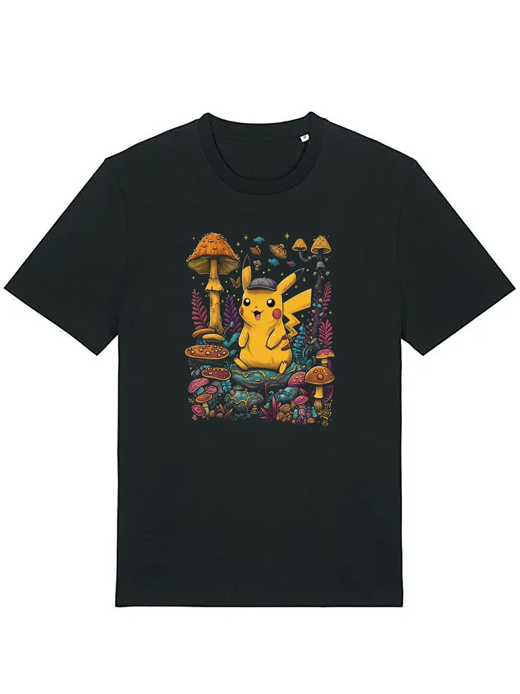 Mushroom and Yellow Monster Organic Cotton T-shirts