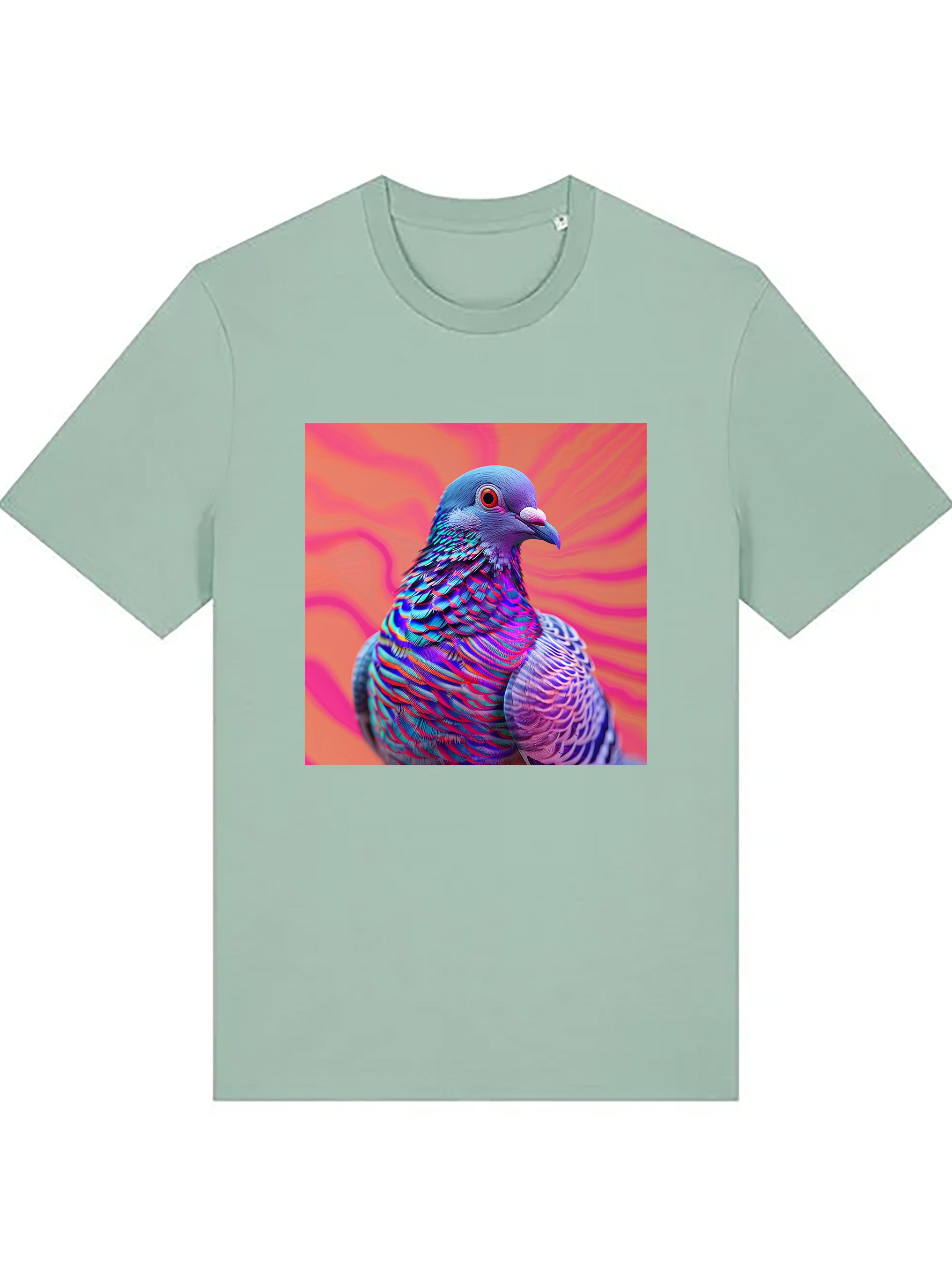 Psychedelic Pigeon Organic Cotton T-shirts