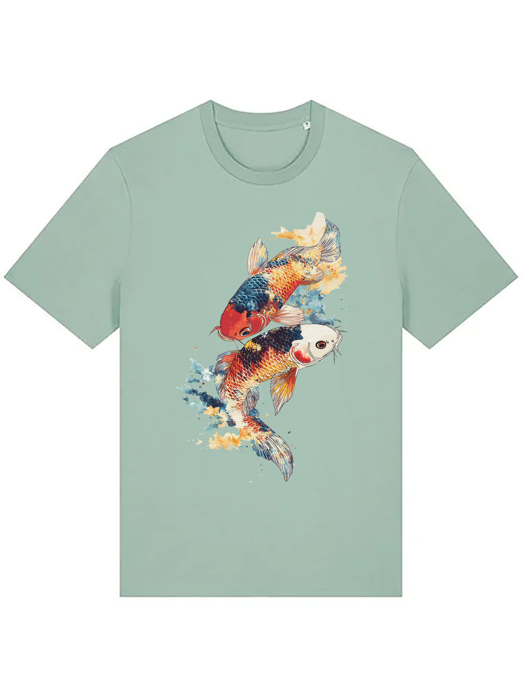 Koi fish Rise Organic cotton T-shirts