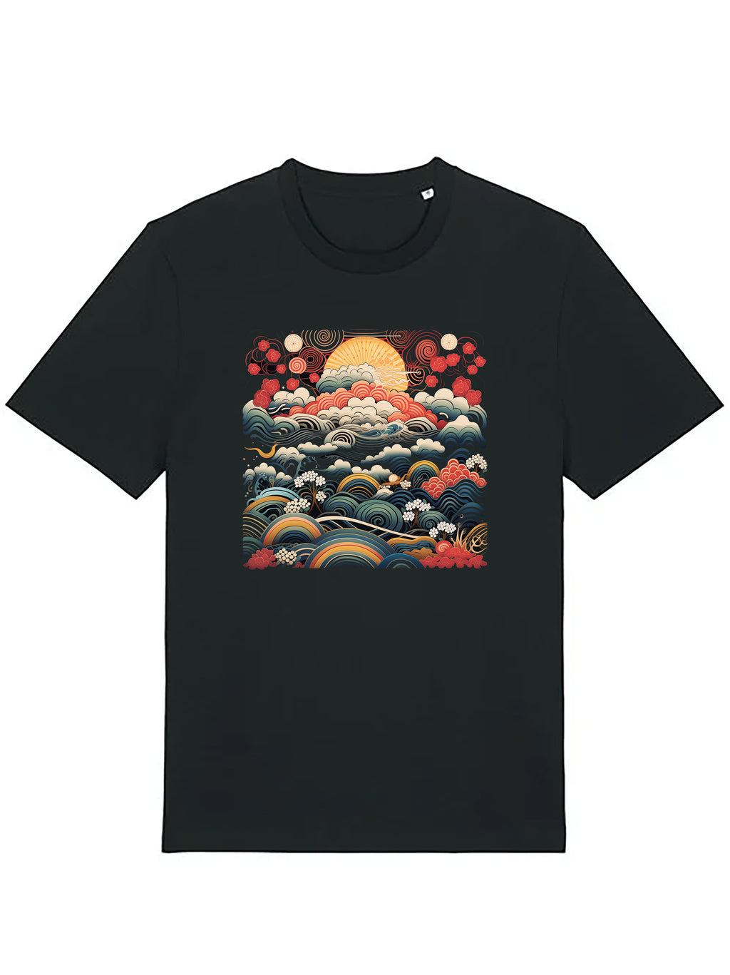 Psy Japanese Traditional Design Organic Cotton T-shirts