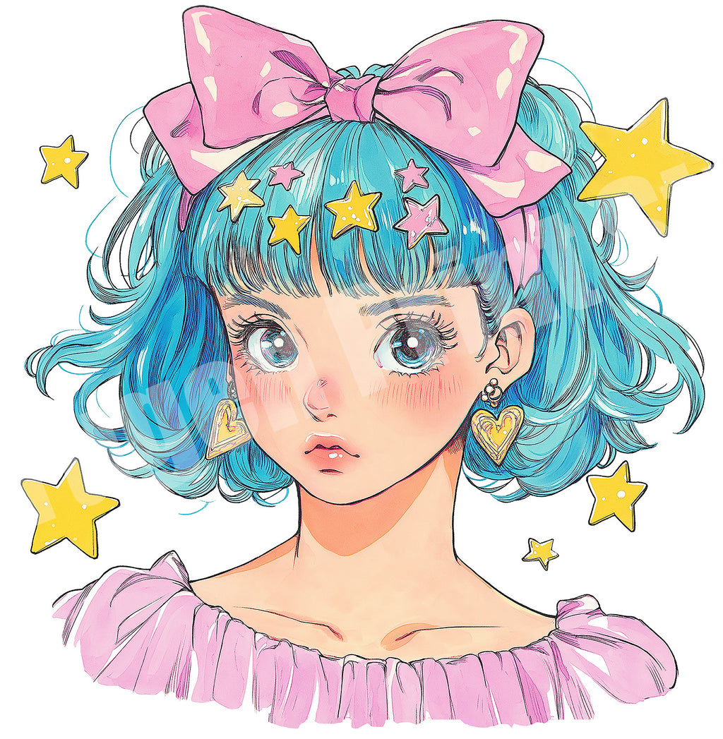 Anime Girl Organic Cotton T-shirts