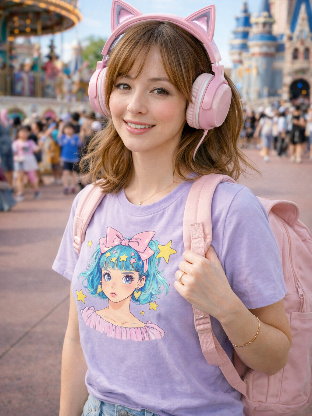 Anime Girl Organic Cotton T-shirts