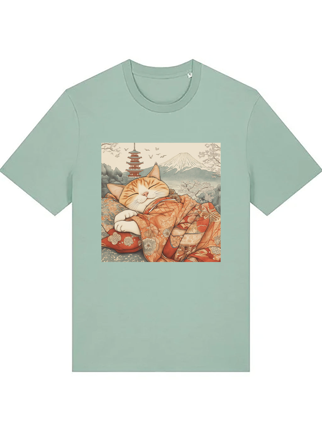 Sweet Dreamy Ginger Cat Organic cotton T-shirts