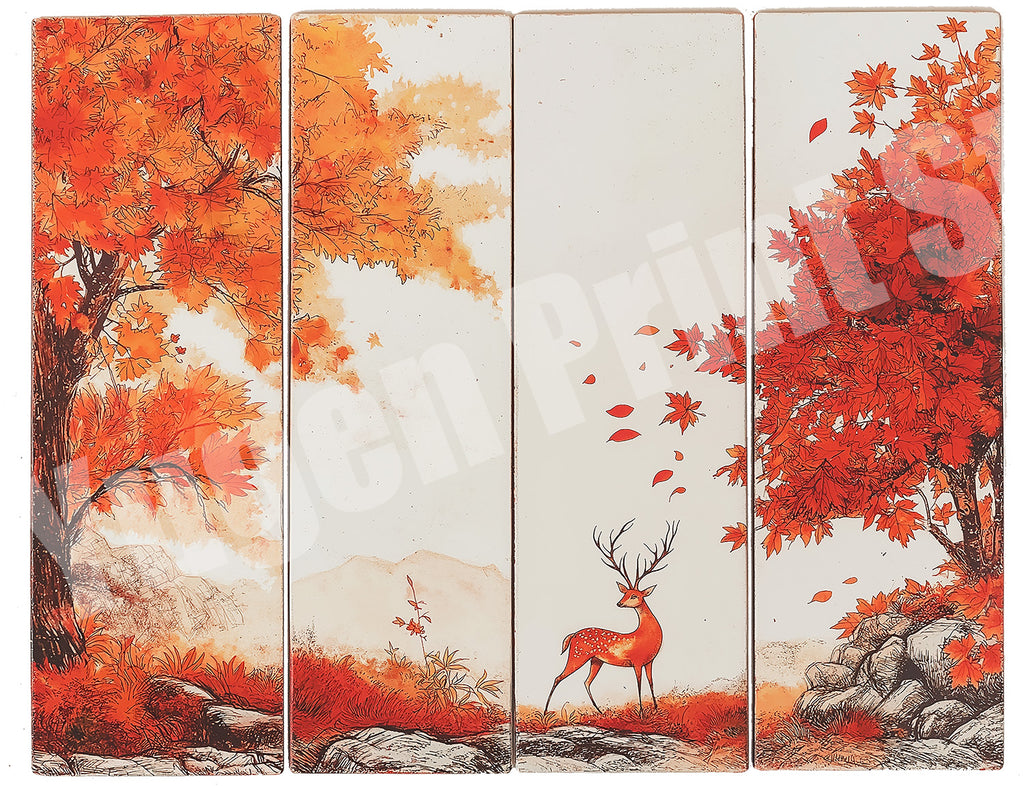 Sprit of the Maple Deer Cat Organic cotton T-shirts