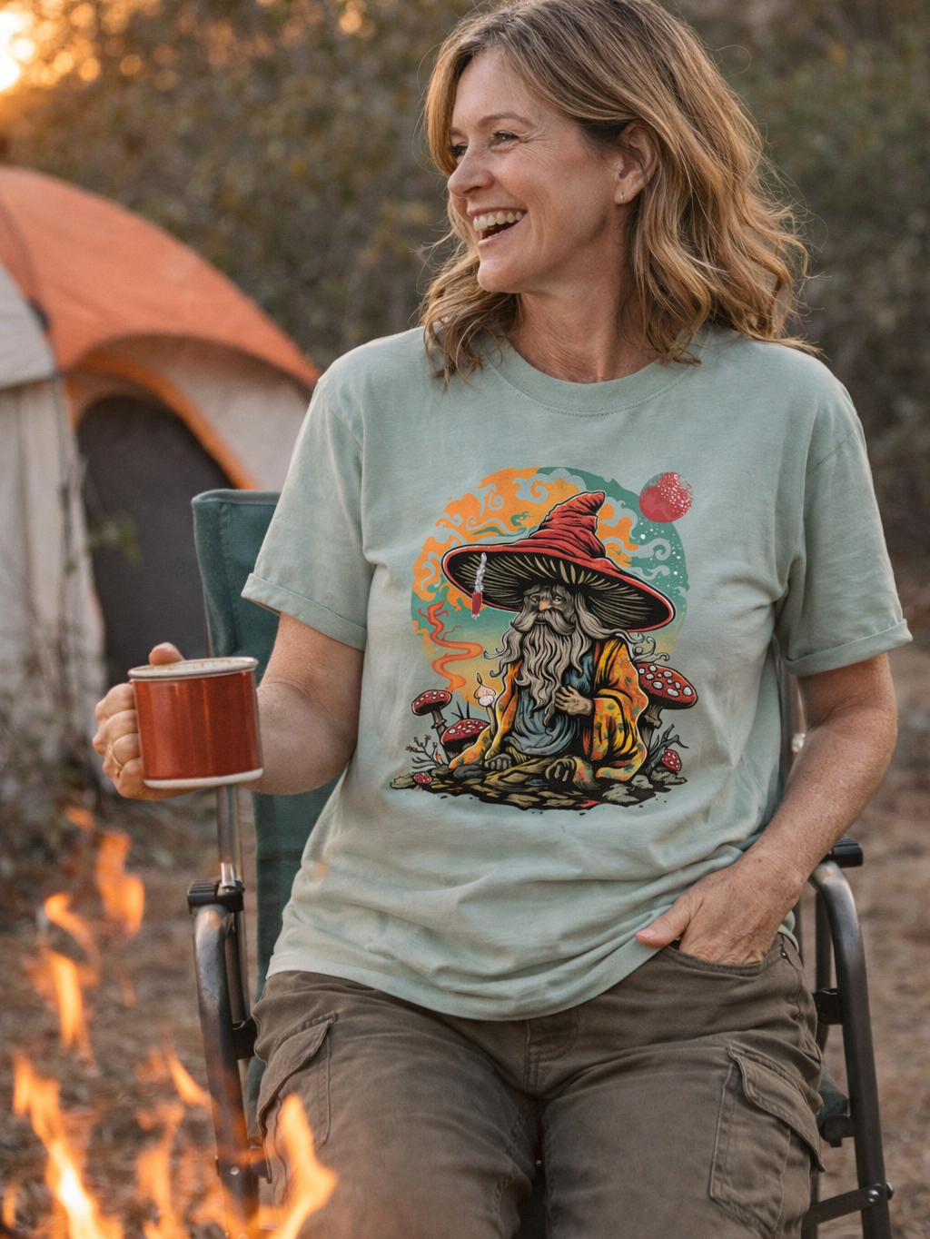 The Mushroom Wizard Organic cotton T-shirts