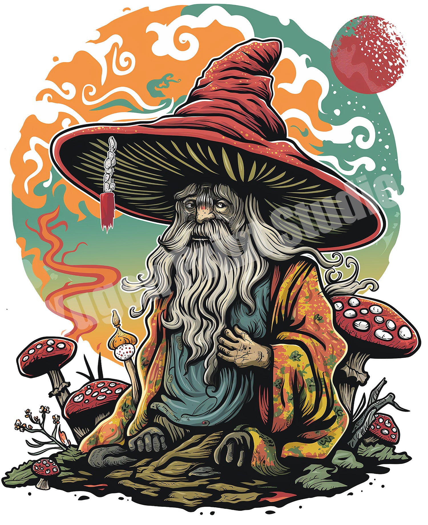 The Mushroom Wizard Organic cotton T-shirts