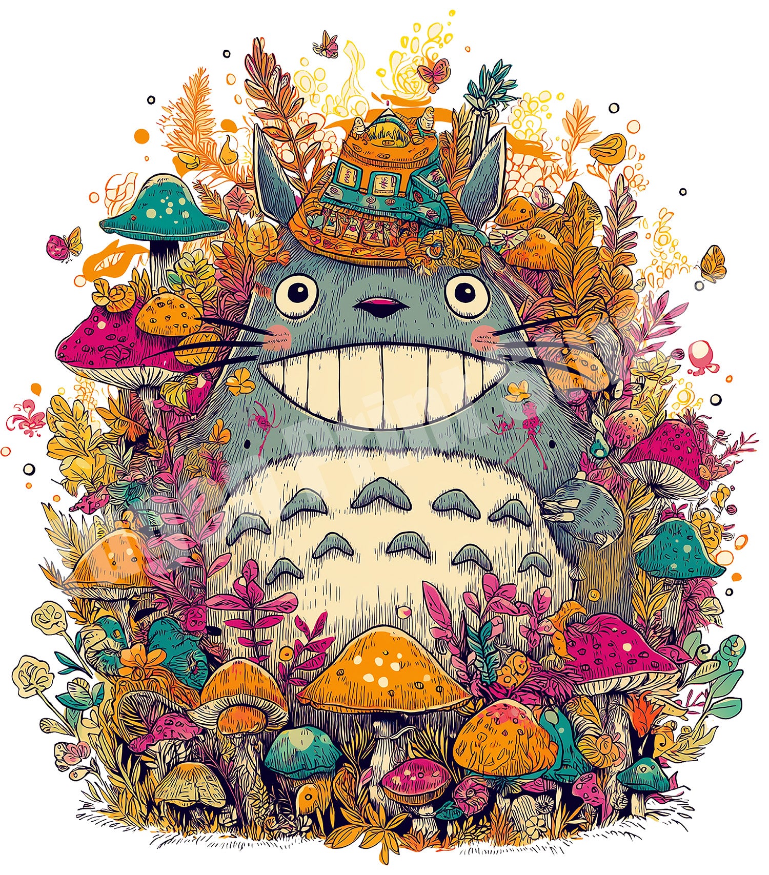 Forest Spirit at Glasto Organic Cotton T-shirts