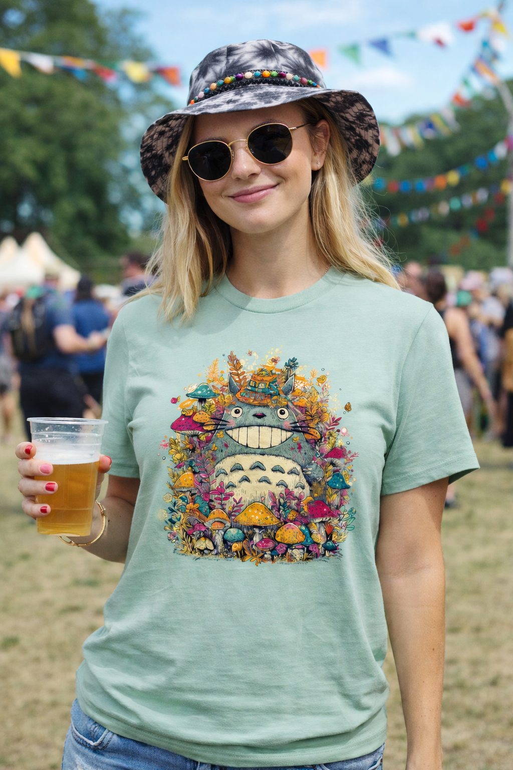 Forest Spirit at Glasto Organic Cotton T-shirts