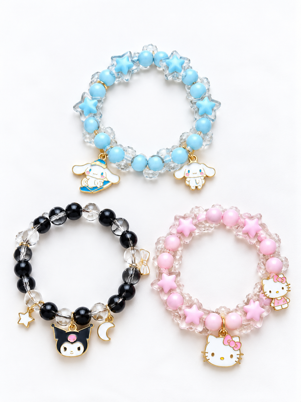 Sanrio Character Stretch Bead Bracelet