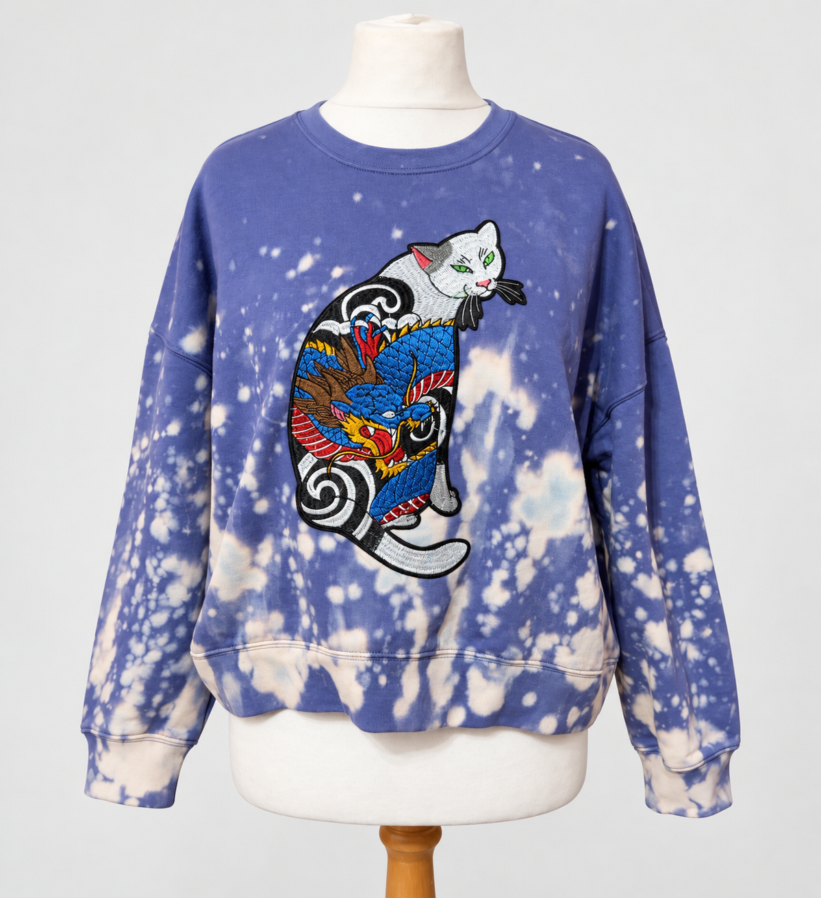 Organic Cotton Galaxy Cat Jumper L size