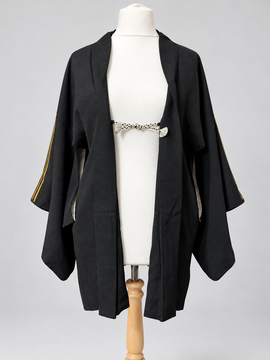 Reworked Vintage Japanese Family Crest Kimono Jacket