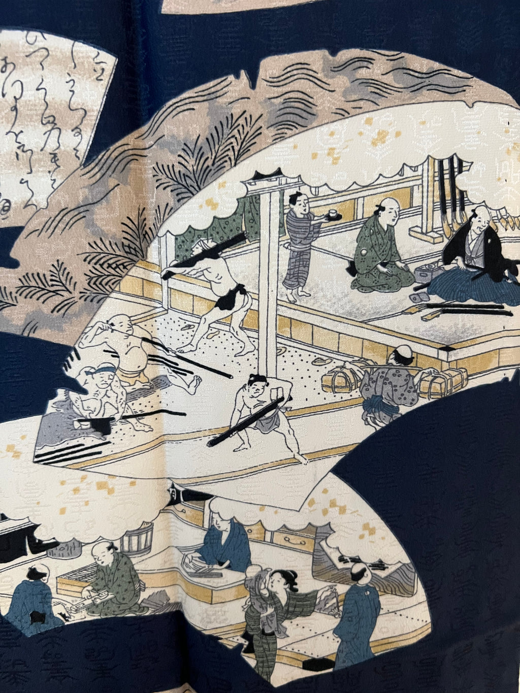 Vintage Japanese Wool Juban Robe One of a Kind Men’s House Coat