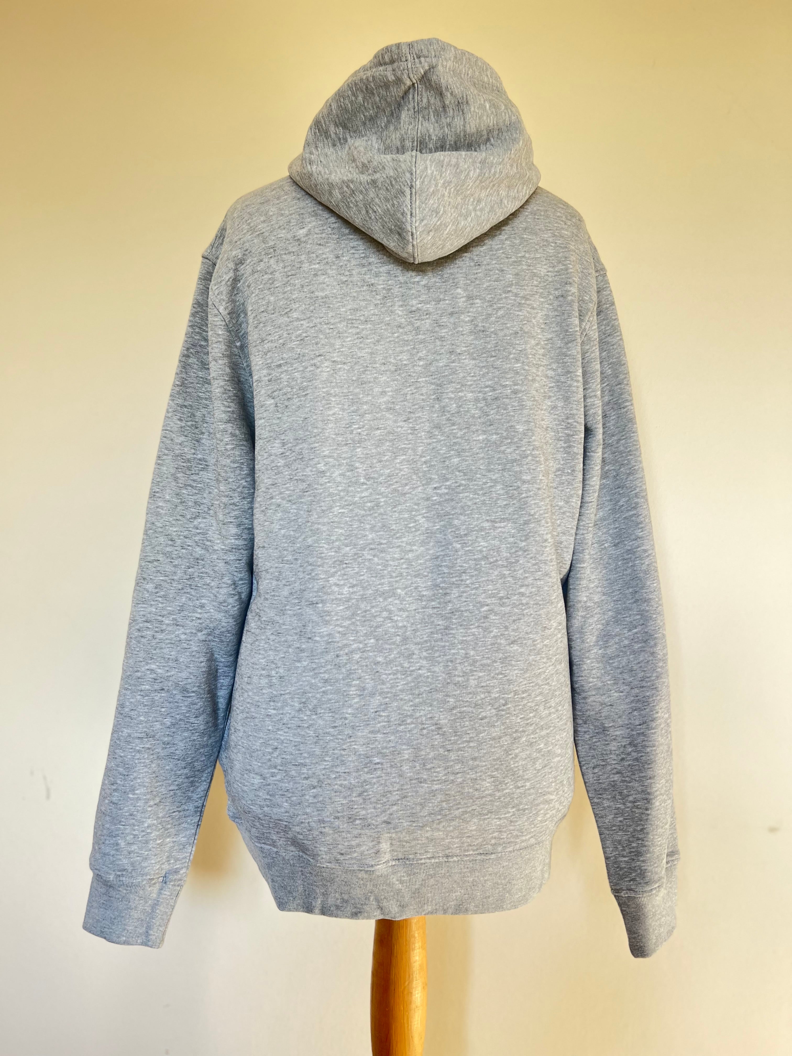 Handmade Upcycled Kimono Organic Cotton Hoodie L size