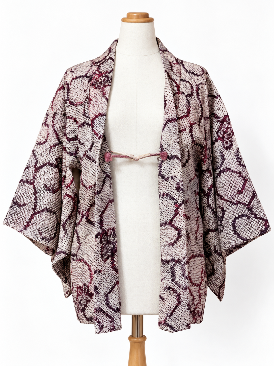 Vintage Japanese Silk Shibori Kimono