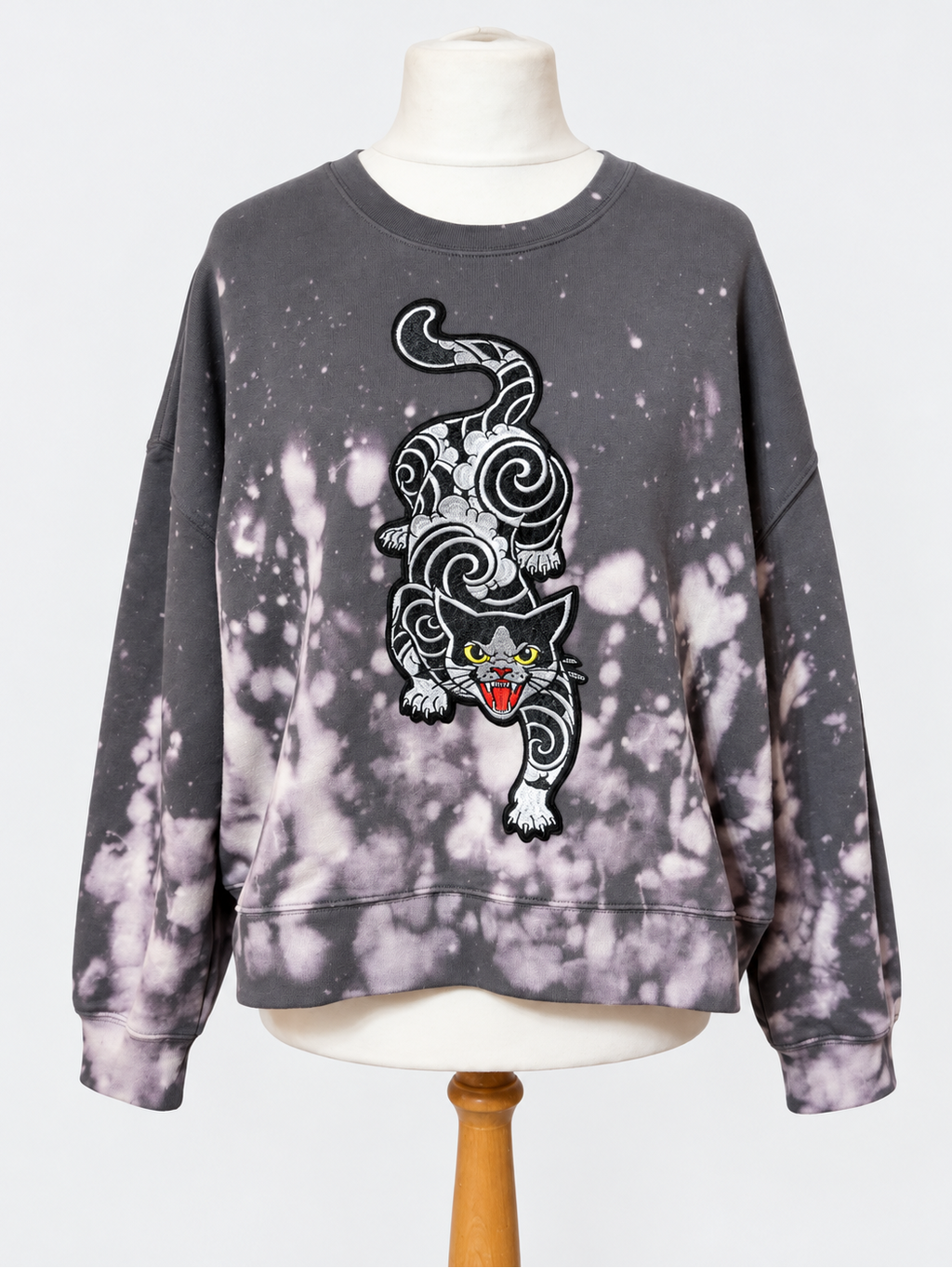 Organic Cotton Galaxy Cat Jumper XL size