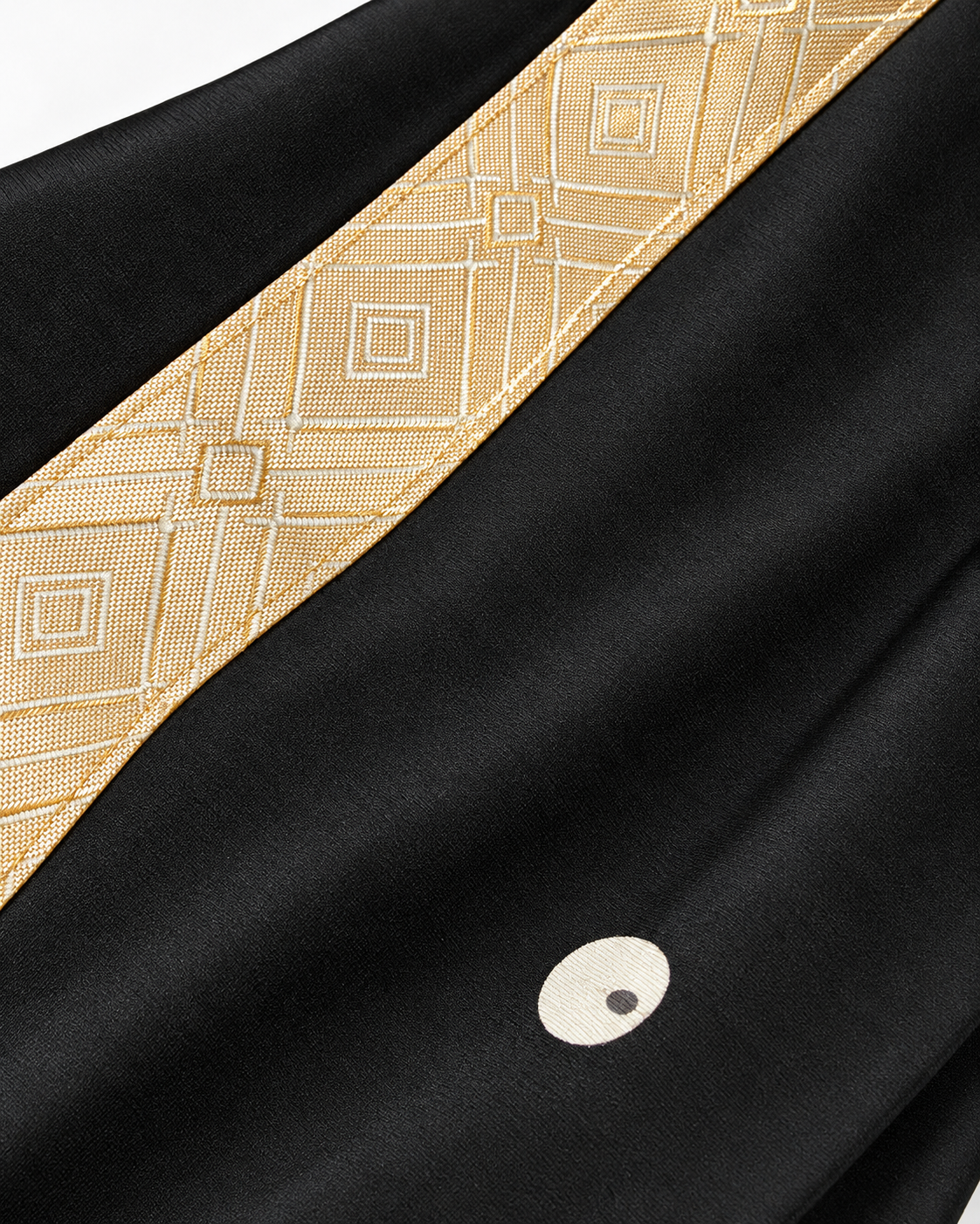 Reworked Vintage Japanese Five Family Crest Kimono Jacket