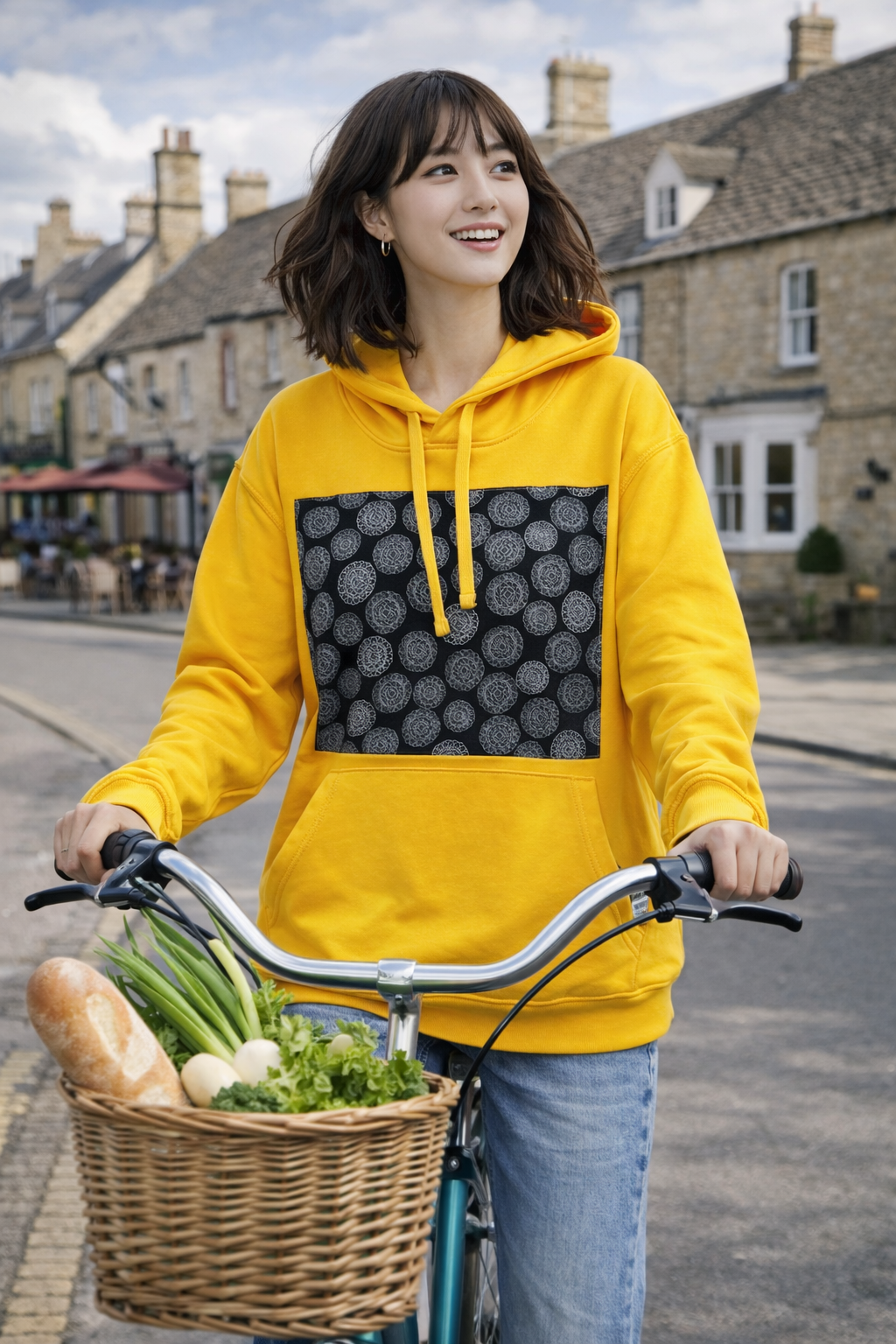 Golden Medallion Kimono Hoodie – One of a Kind