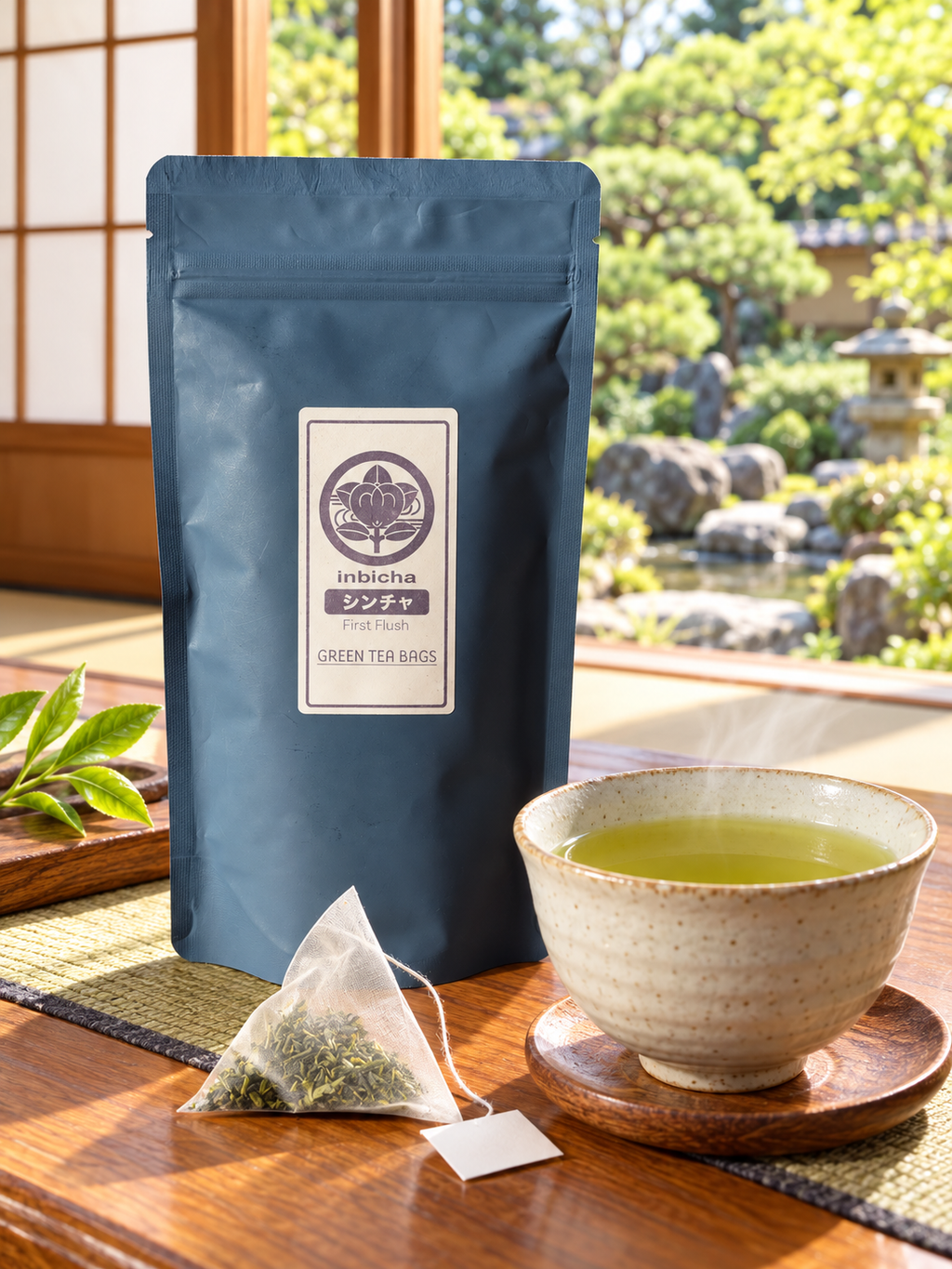 inbicha Japanese Kamairicha Green Tea – First Flush | 18 Tea Bags