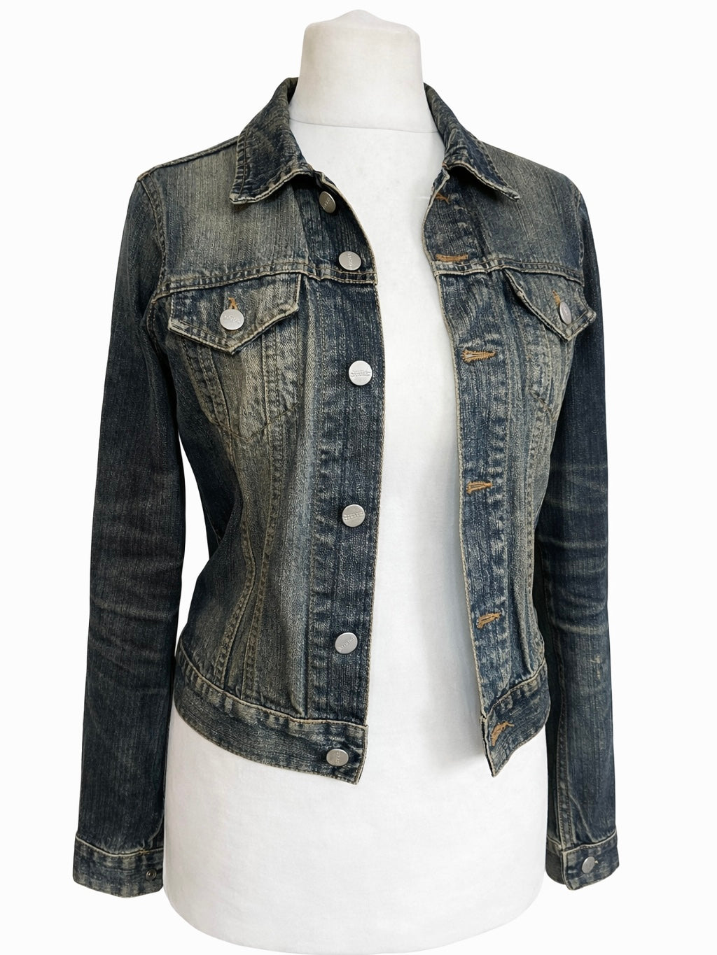 Japanese Obi Denim Jacket – One of One Reworked Vintage Silk Panel