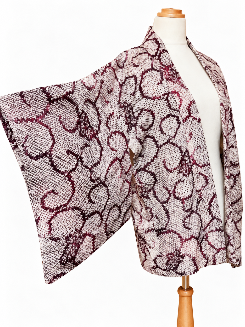 Vintage Japanese Silk Shibori Kimono