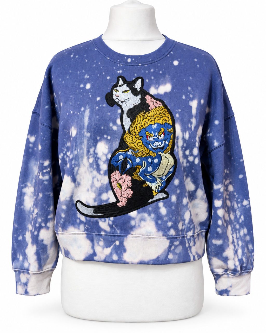 Organic Cotton Galaxy Cat Jumper S size
