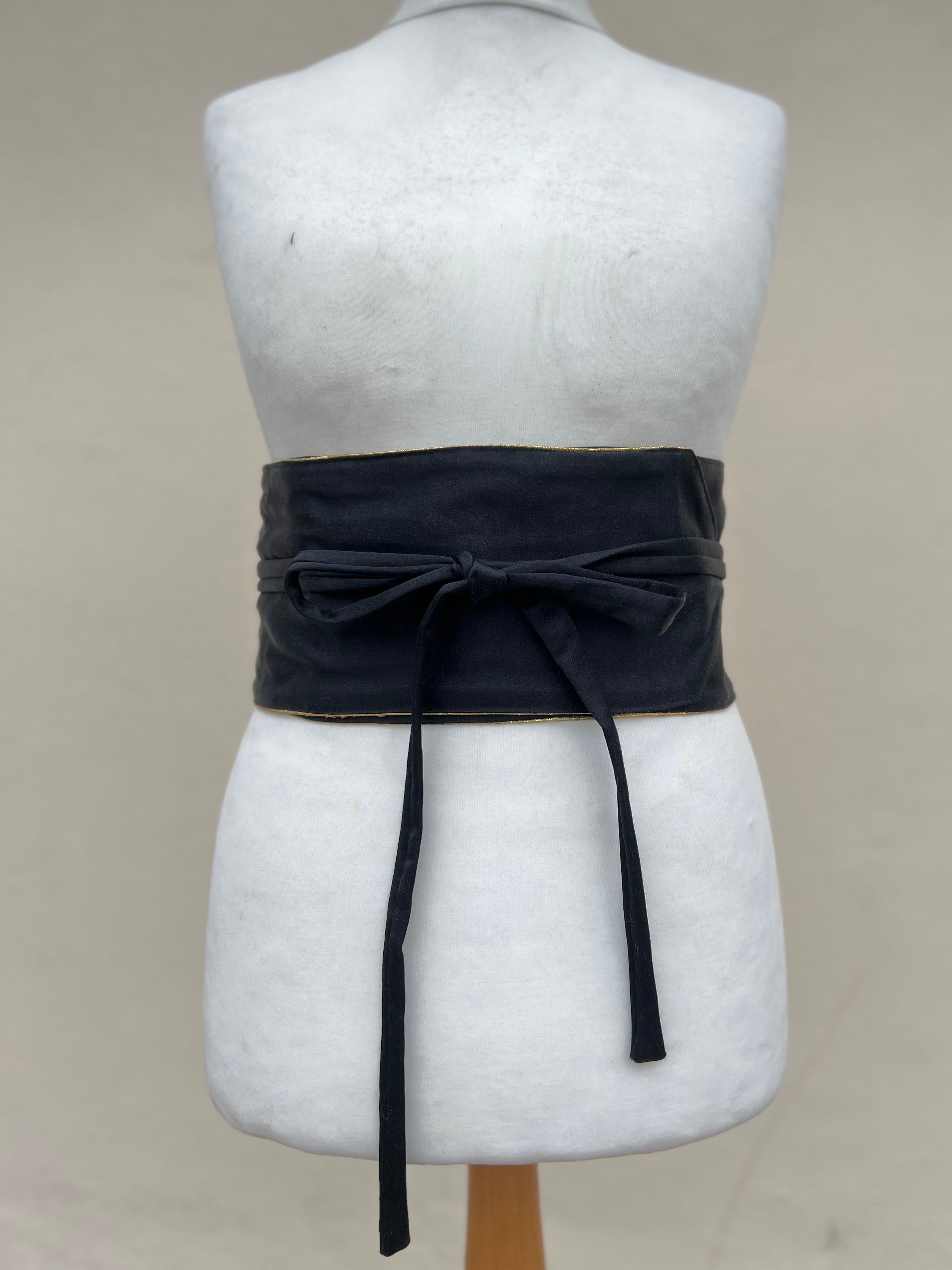 Reversible Upcycled Obi Belt – Made from Vintage Kimono Lining