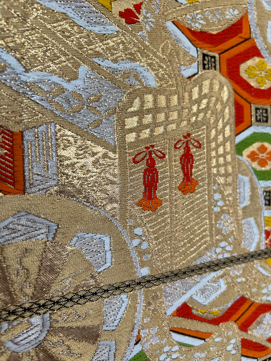 Handmade Upcycled Obi Organic Cotton Hoodie XLsize