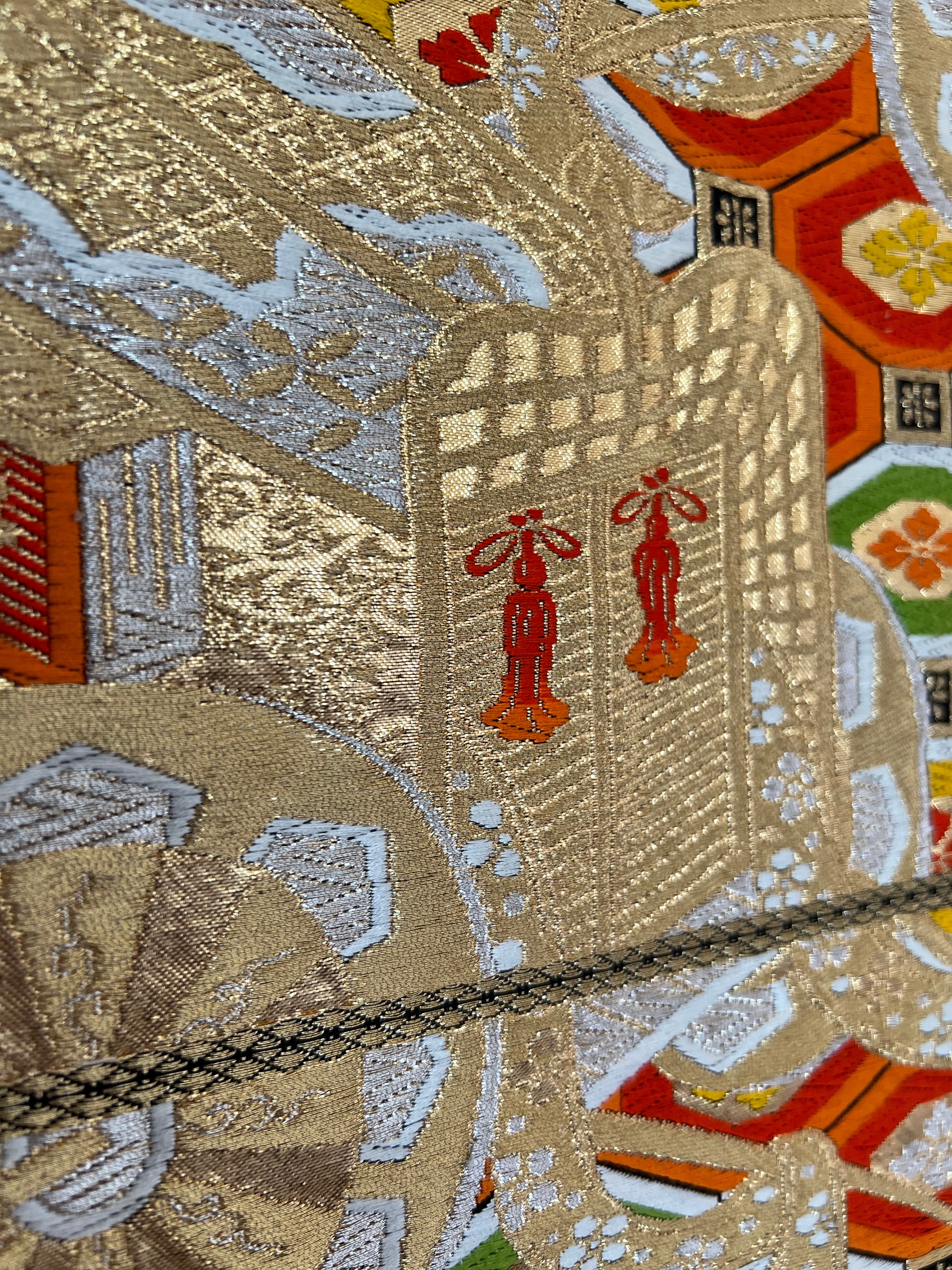 Handmade Upcycled Obi Organic Cotton Hoodie XLsize