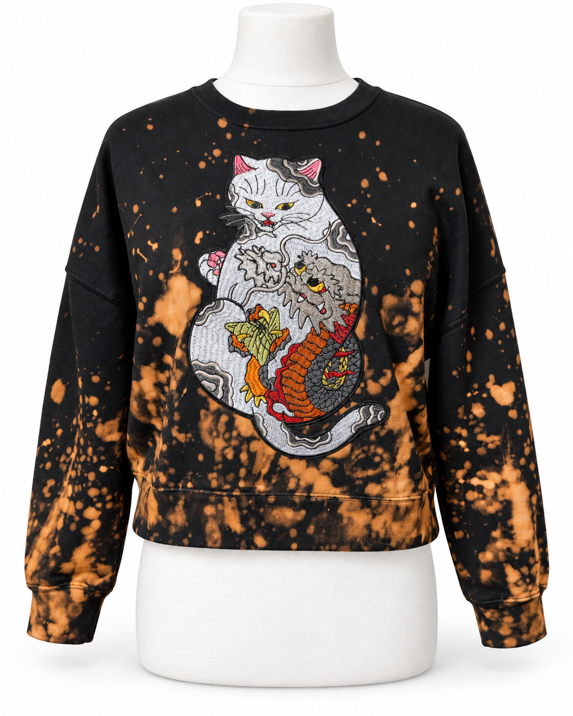 Organic Cotton Galaxy Cat Jumper S size