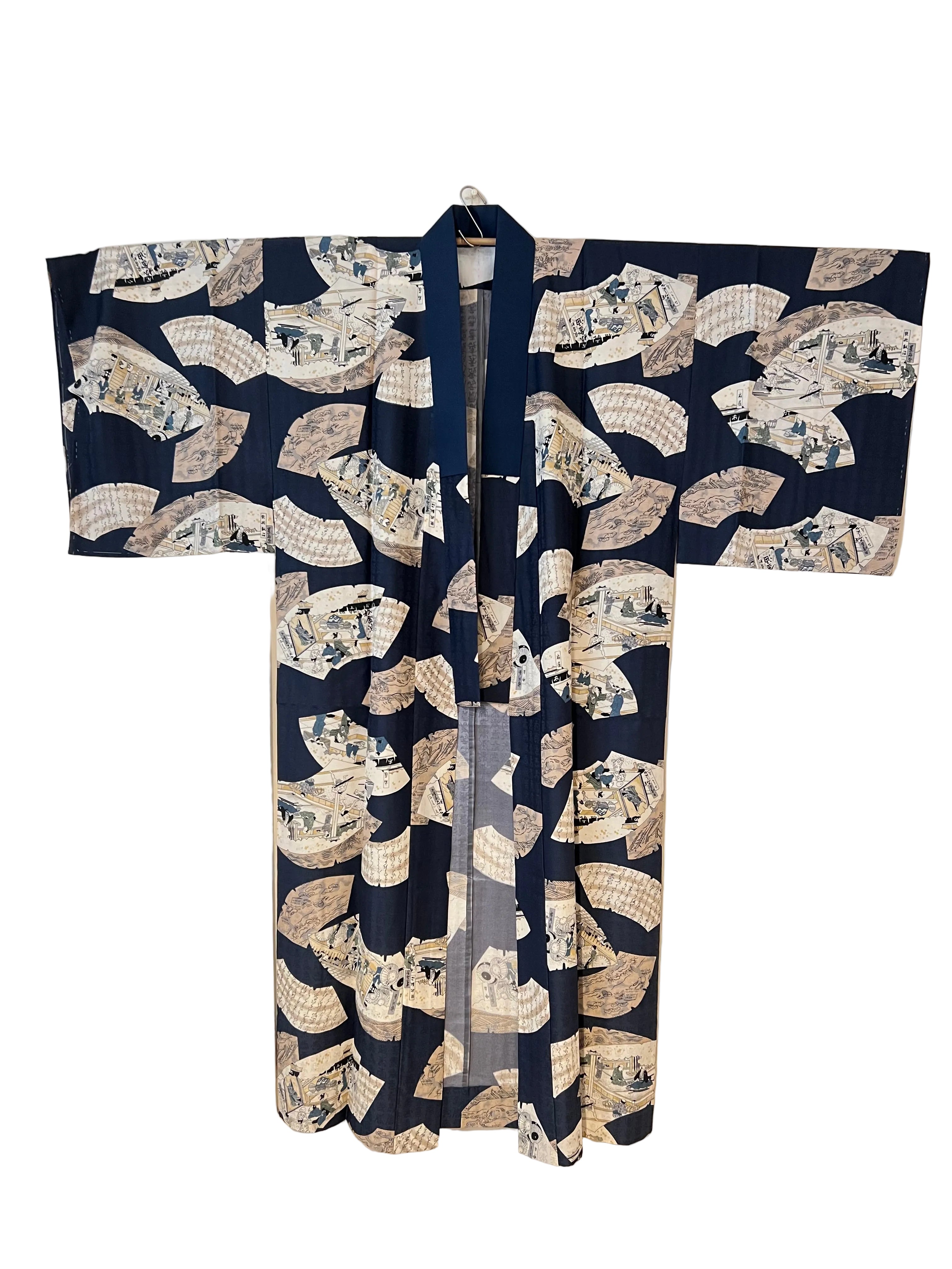 Vintage Japanese Wool Juban Robe One of a Kind Men’s House Coat