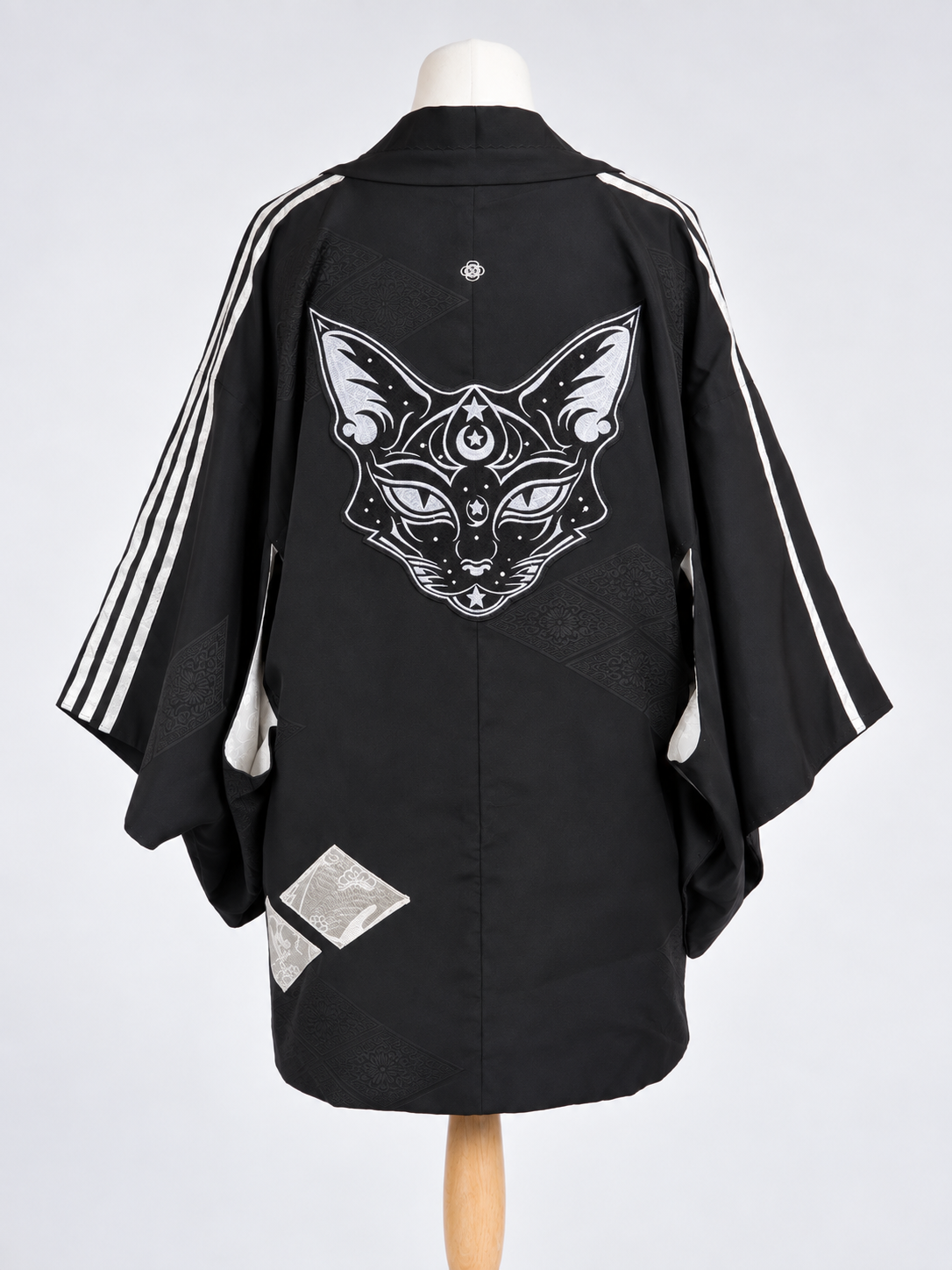 Reworked Vintage Family crest Kimono Jacket