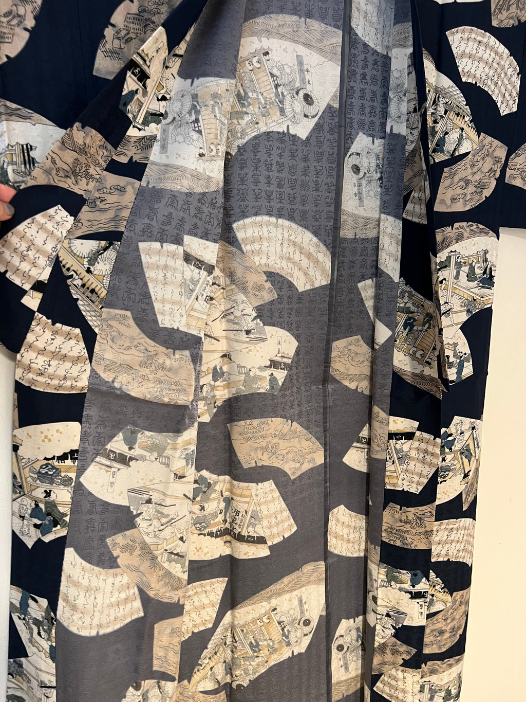 Vintage Japanese Wool Juban Robe One of a Kind Men’s House Coat