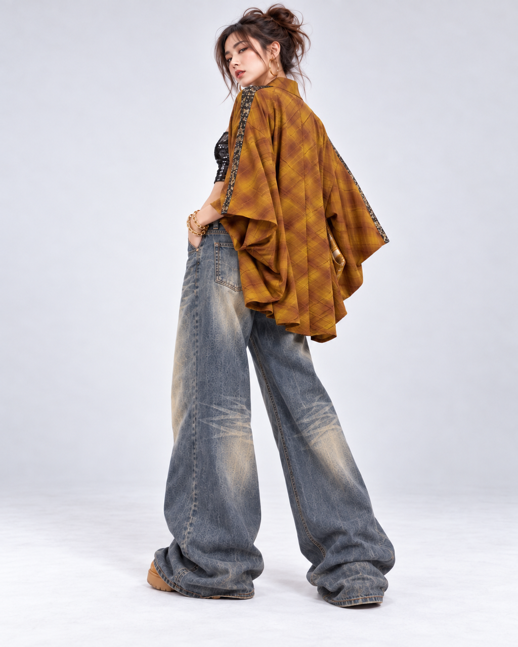 Reworked Vintage Japanese Kimono Jacket