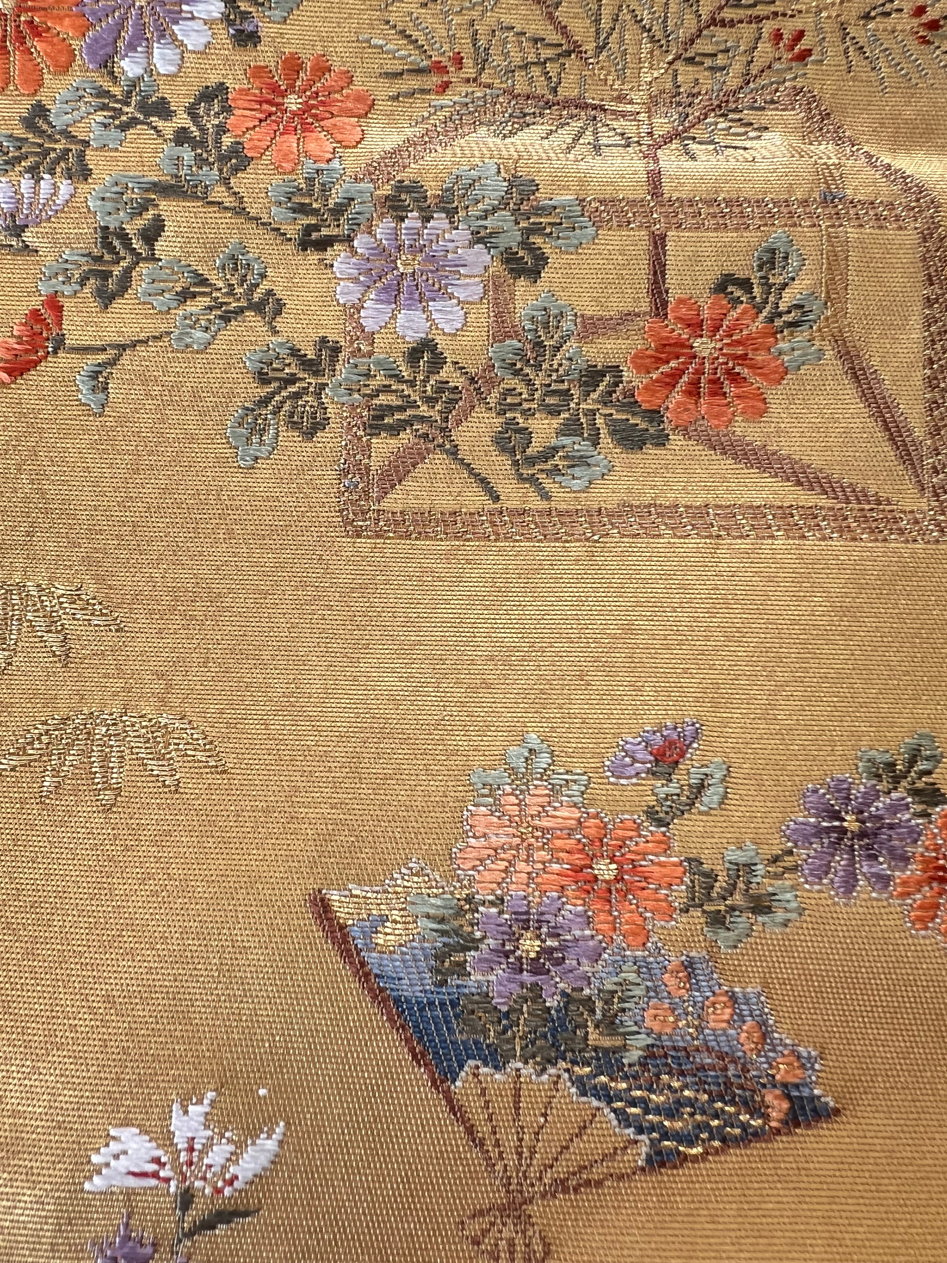 BEAUTIFUL UPCYCLED OBI BELT WALL ART