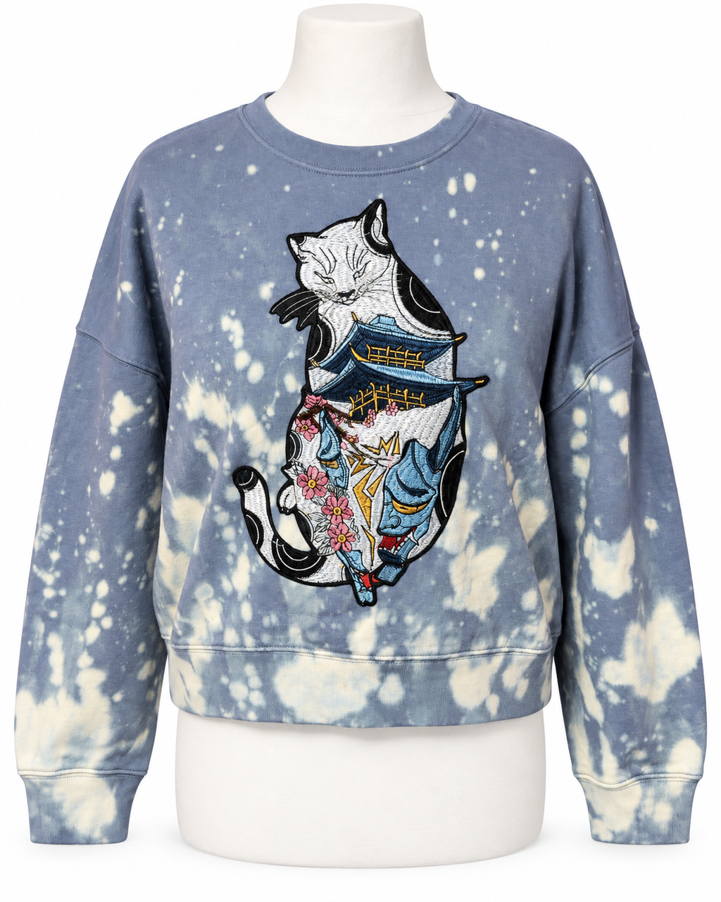 Organic Cotton Galaxy Cat Jumper S size