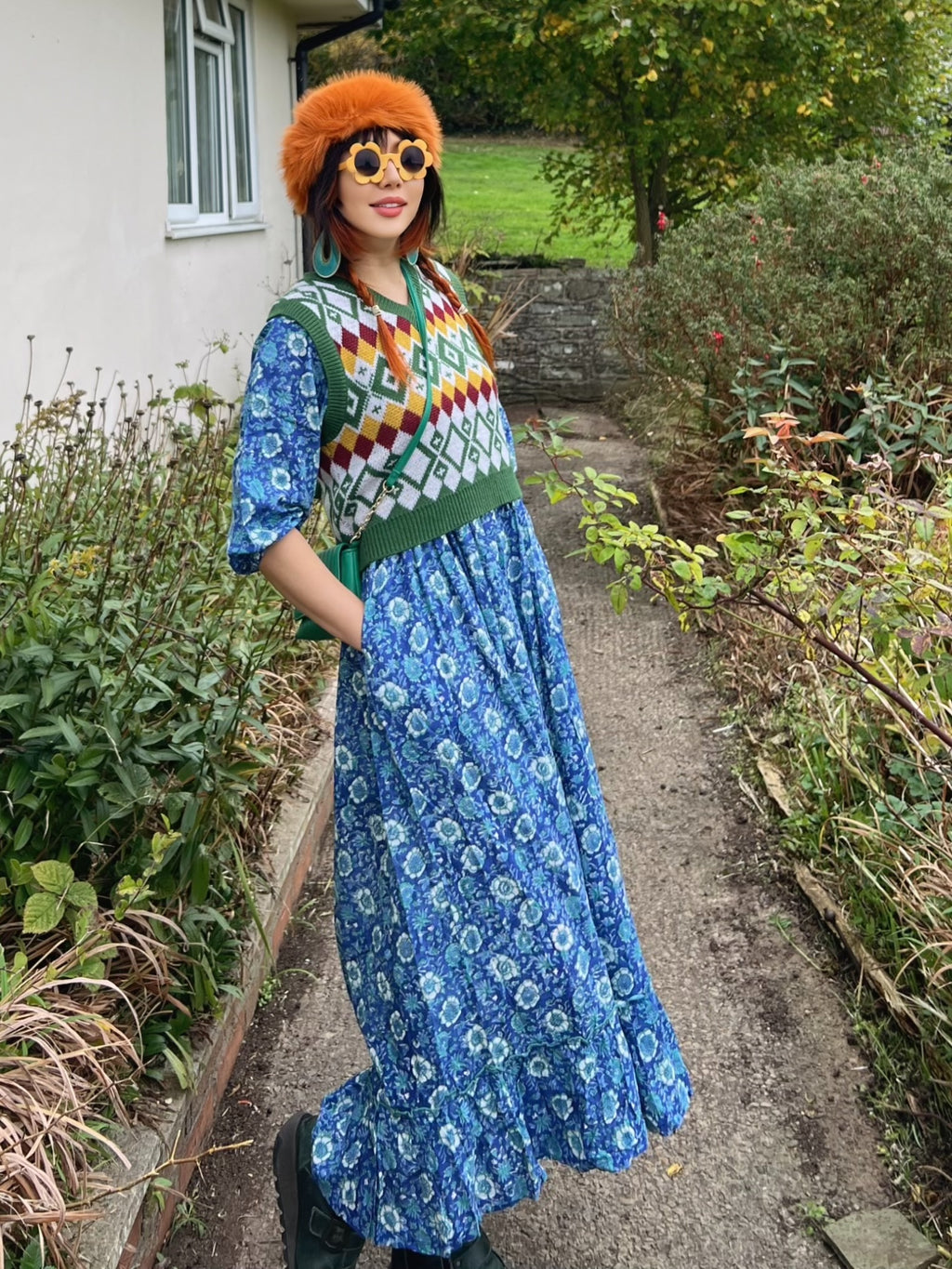 Hand Block Print Cotton Dress