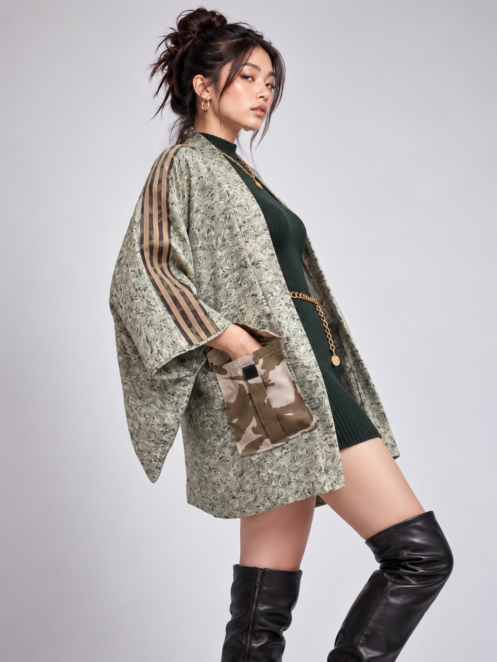 Reworked Vintage Japanese Kimono Jacket