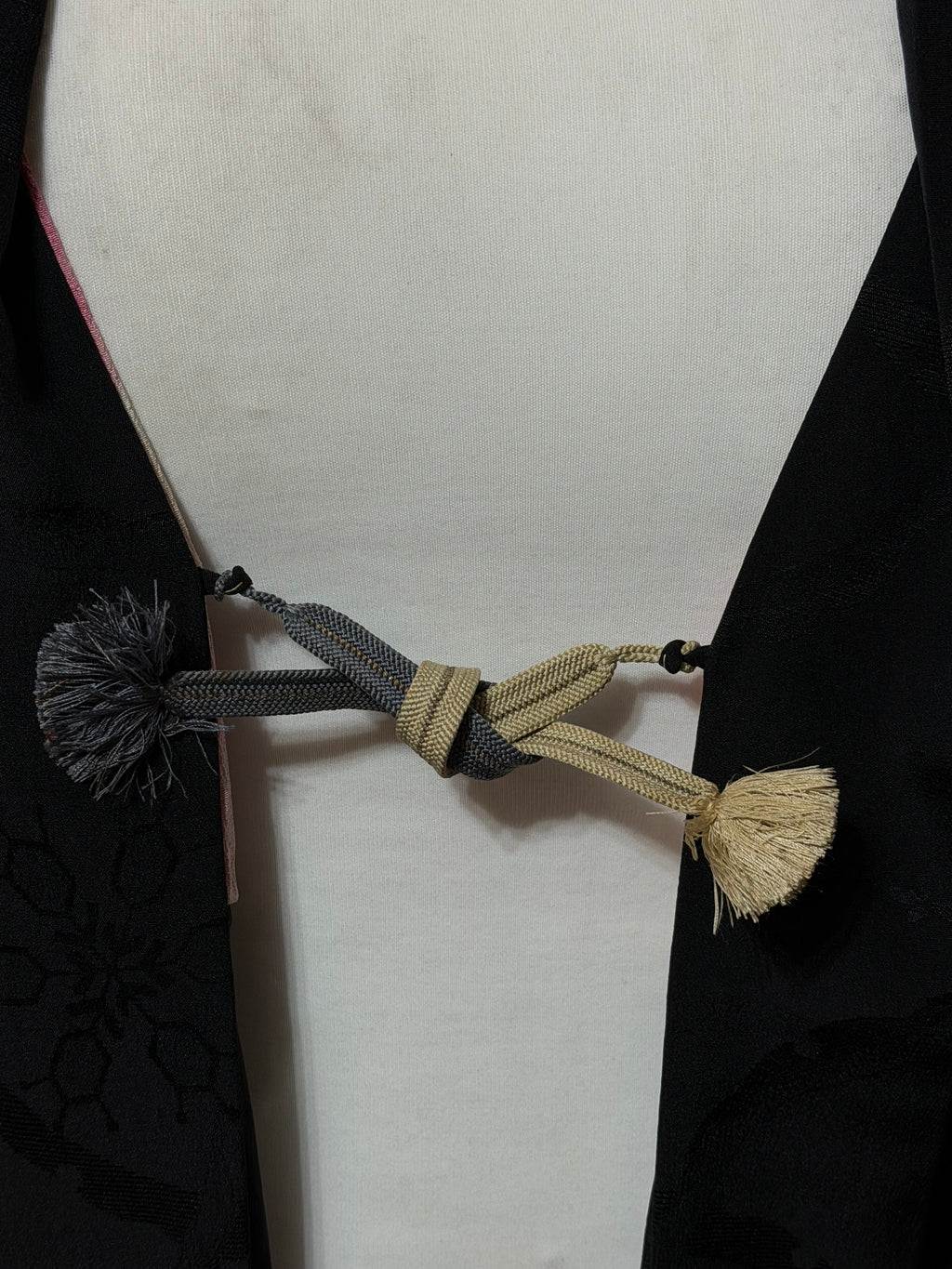 Reworked Vintage Japanese Family Crest Kimono Jacket