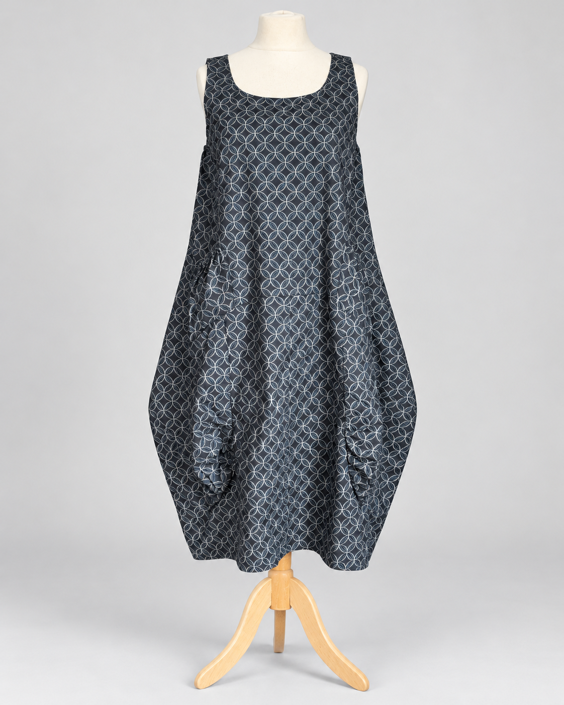 Rikka 2026 Shippo Pattern Cotton Dress – Made in Japan