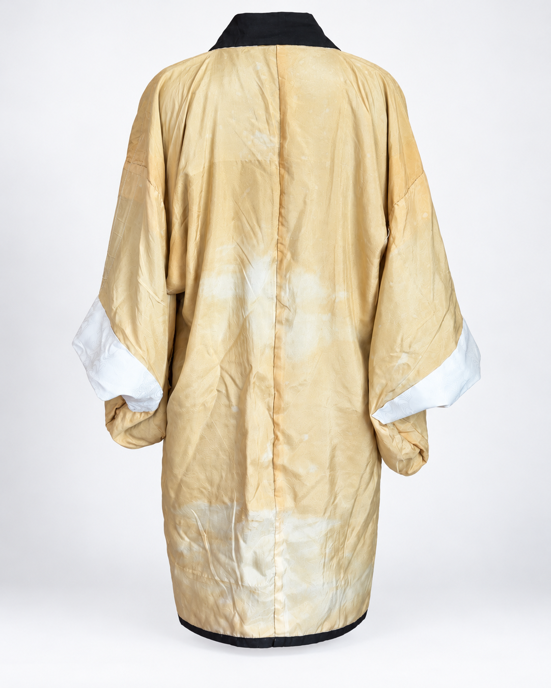 Reworked Vintage Japanese Five Family Crest Kimono Jacket