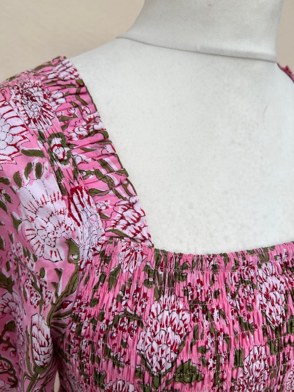 Hand Block Print Cotton Dress