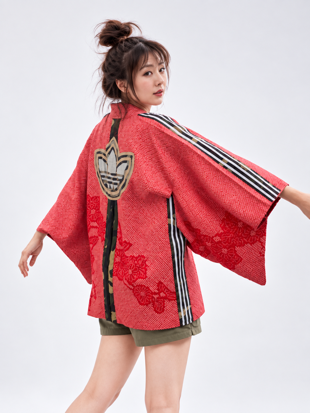 Reworked Vintage Japanese Shibori Kimono Jacket