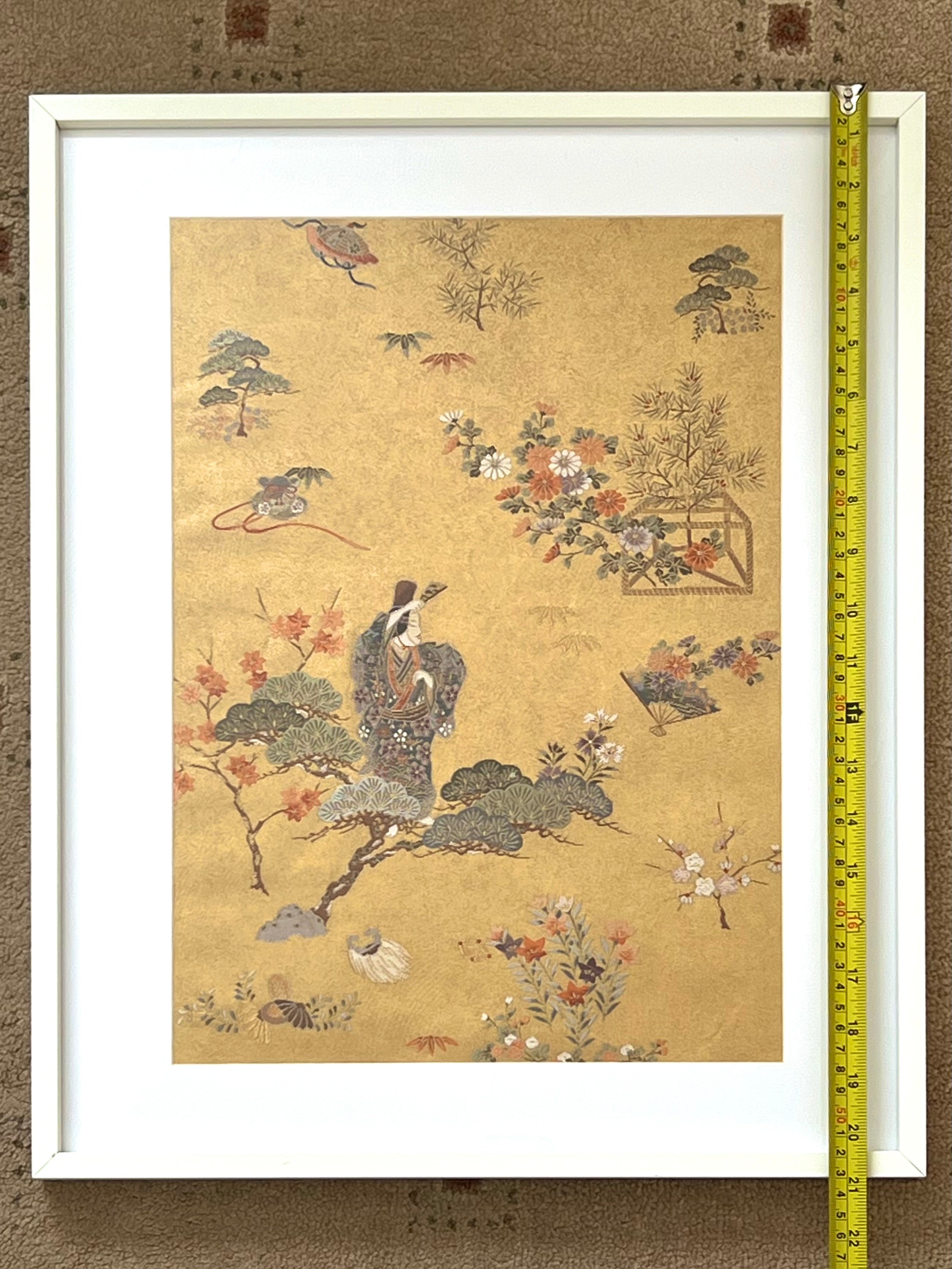 BEAUTIFUL UPCYCLED OBI BELT WALL ART