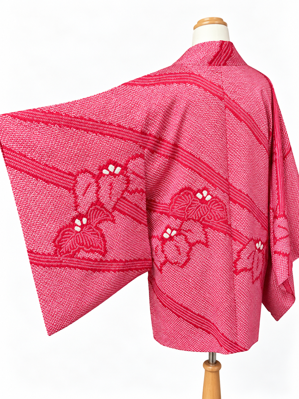 Vintage Japanese Silk Shibori Kimono