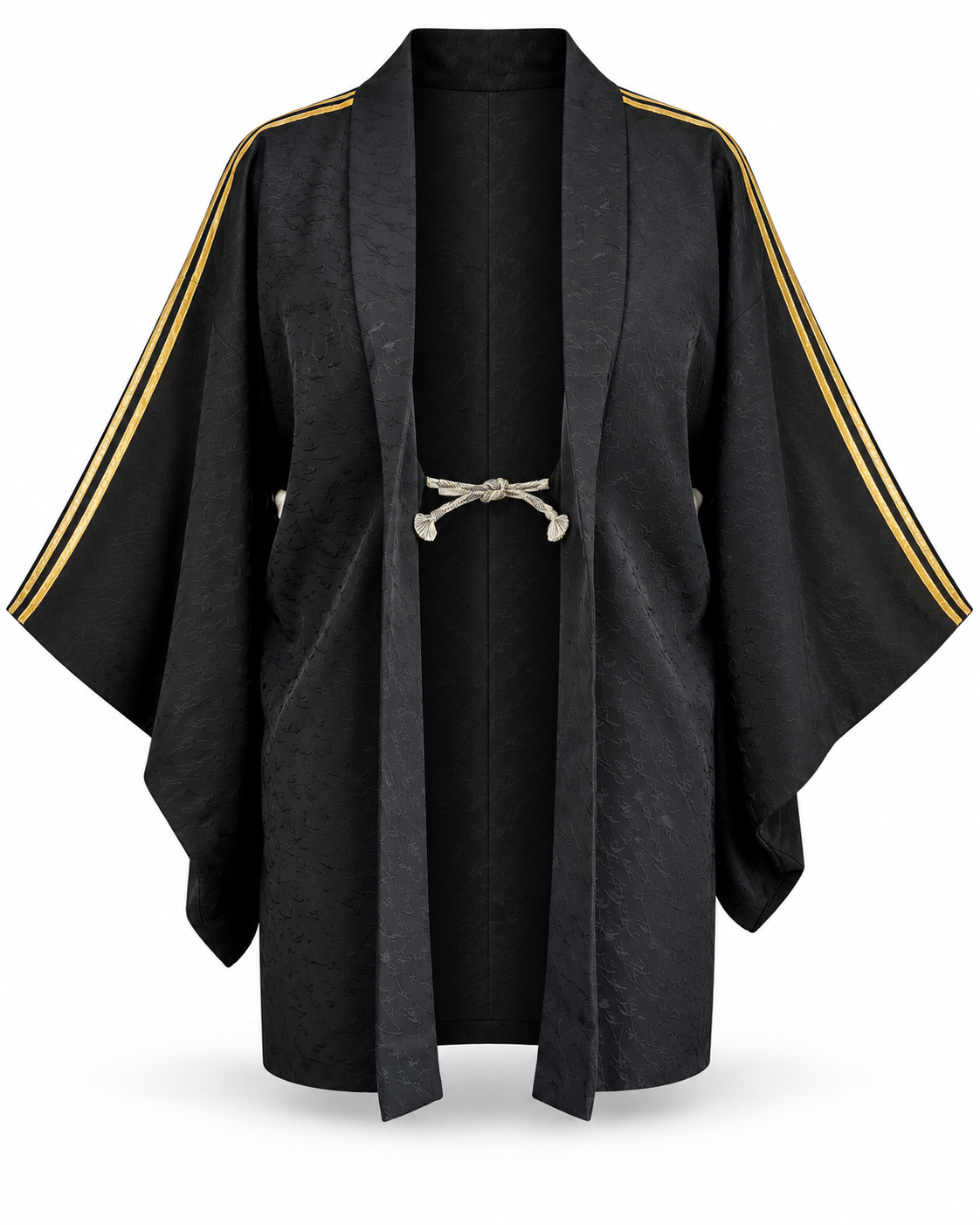 Reworked Vintage Japanese Family Crest Kimono Jacket