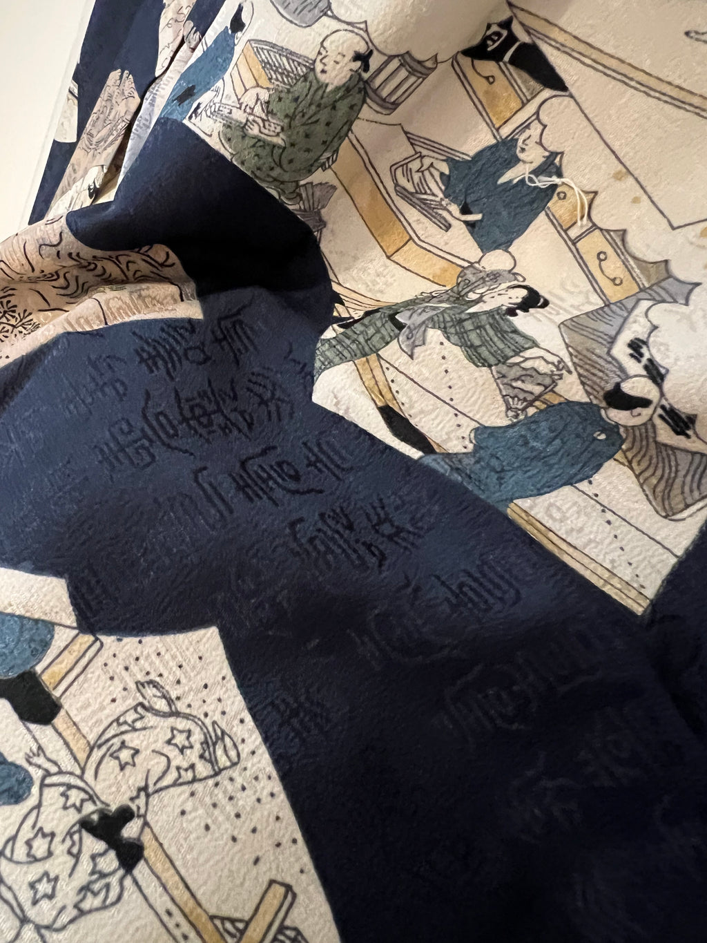 Vintage Japanese Wool Juban Robe One of a Kind Men’s House Coat