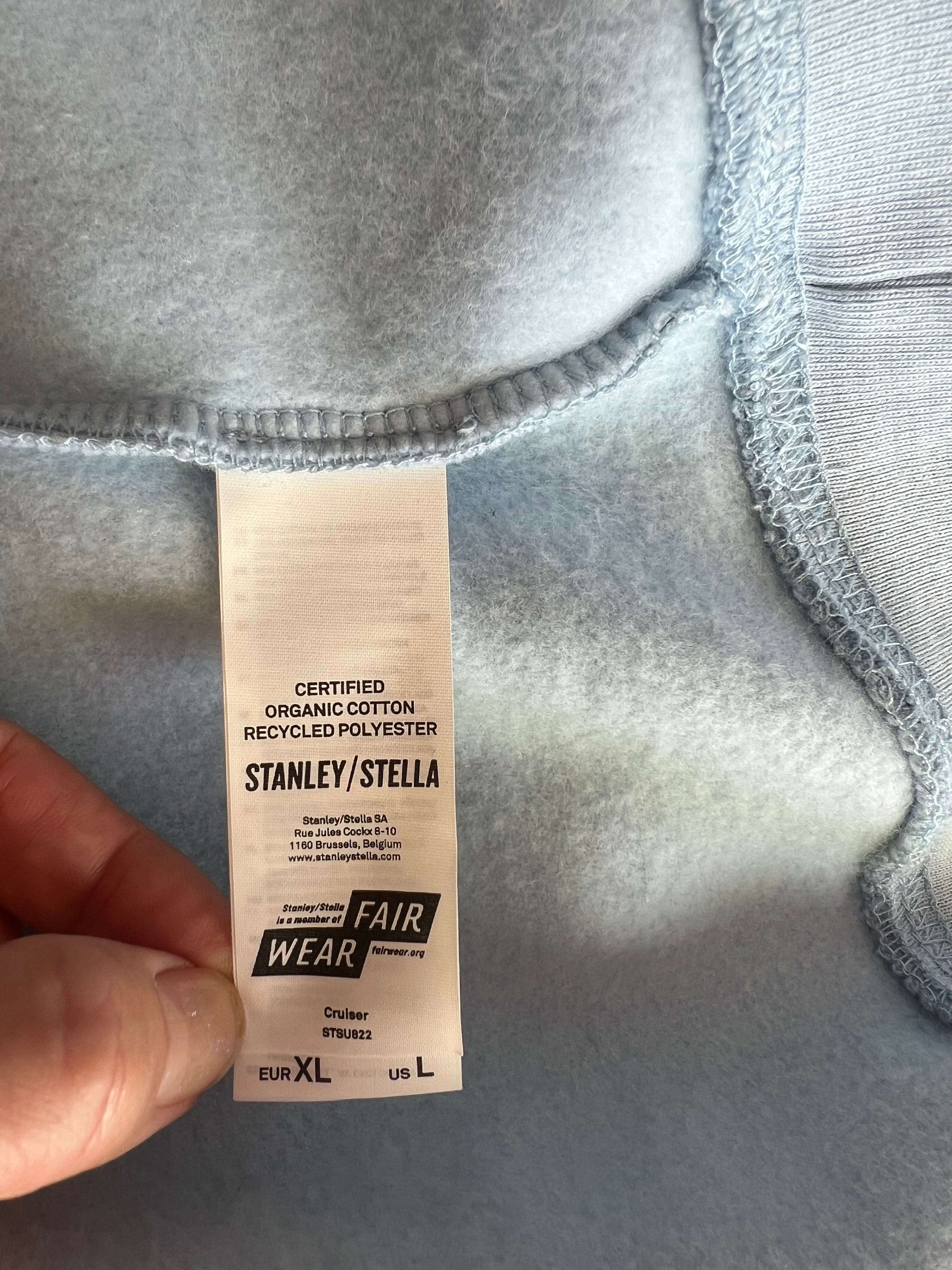 Handmade Upcycled Kimono Organic Cotton Hoodie XL size