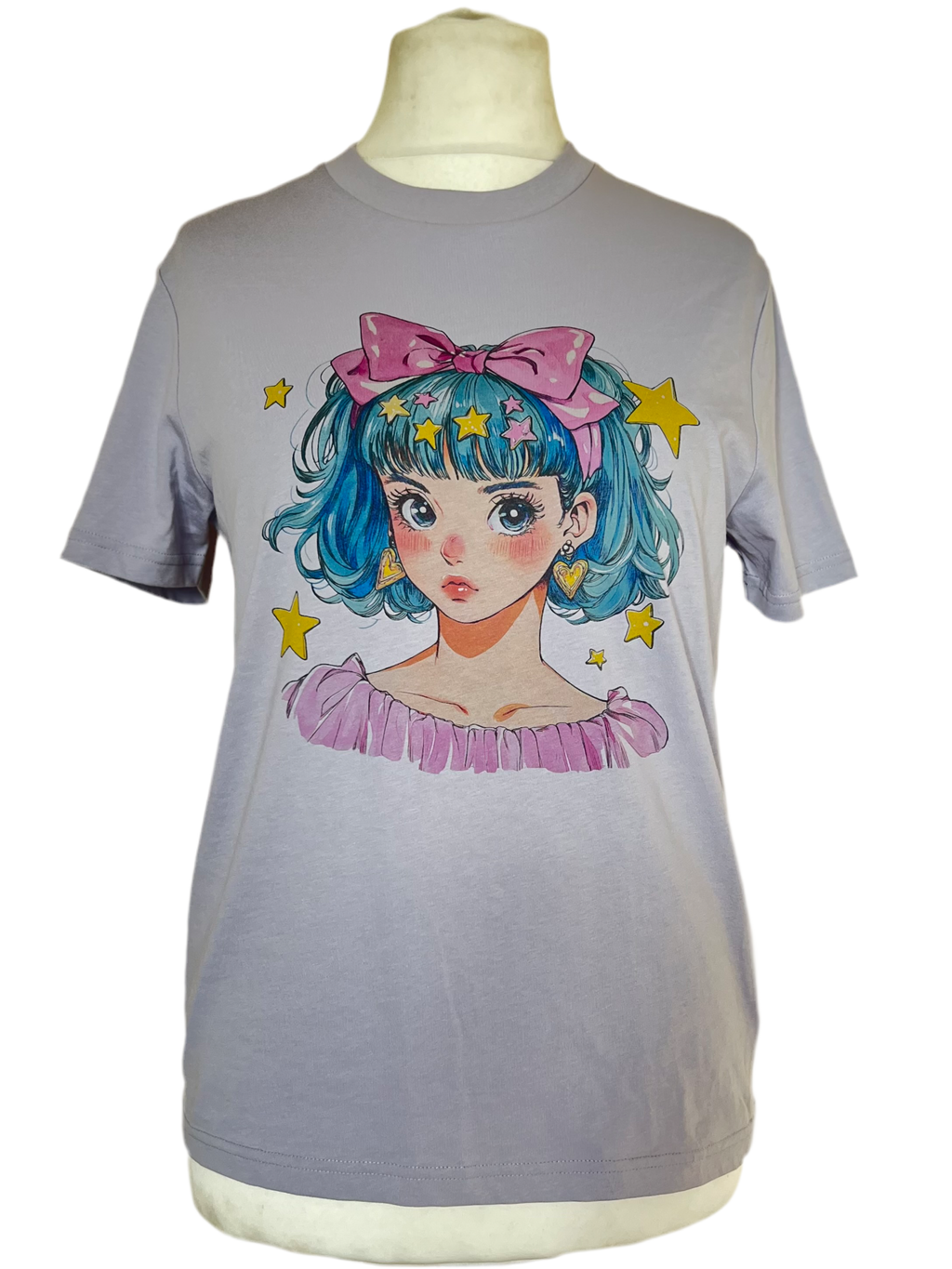 Anime Girl Organic Cotton T-shirts