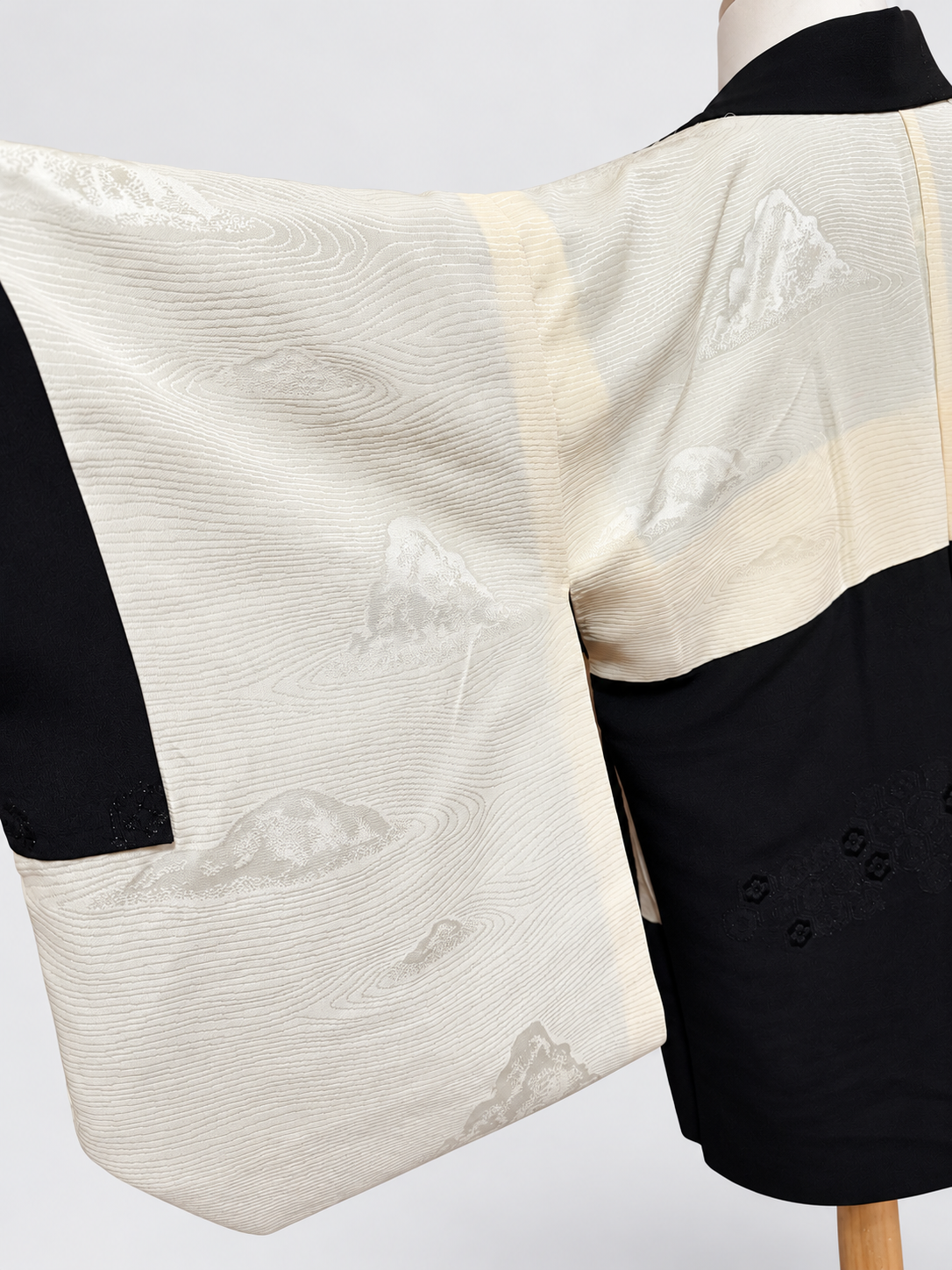 Reworked Vintage Japanese Family Crest Kimono Jacket